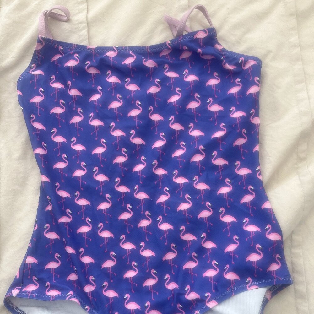 CHAMELEON LEOTARD Shevy's Let's Flamingle Camisole - LARGE